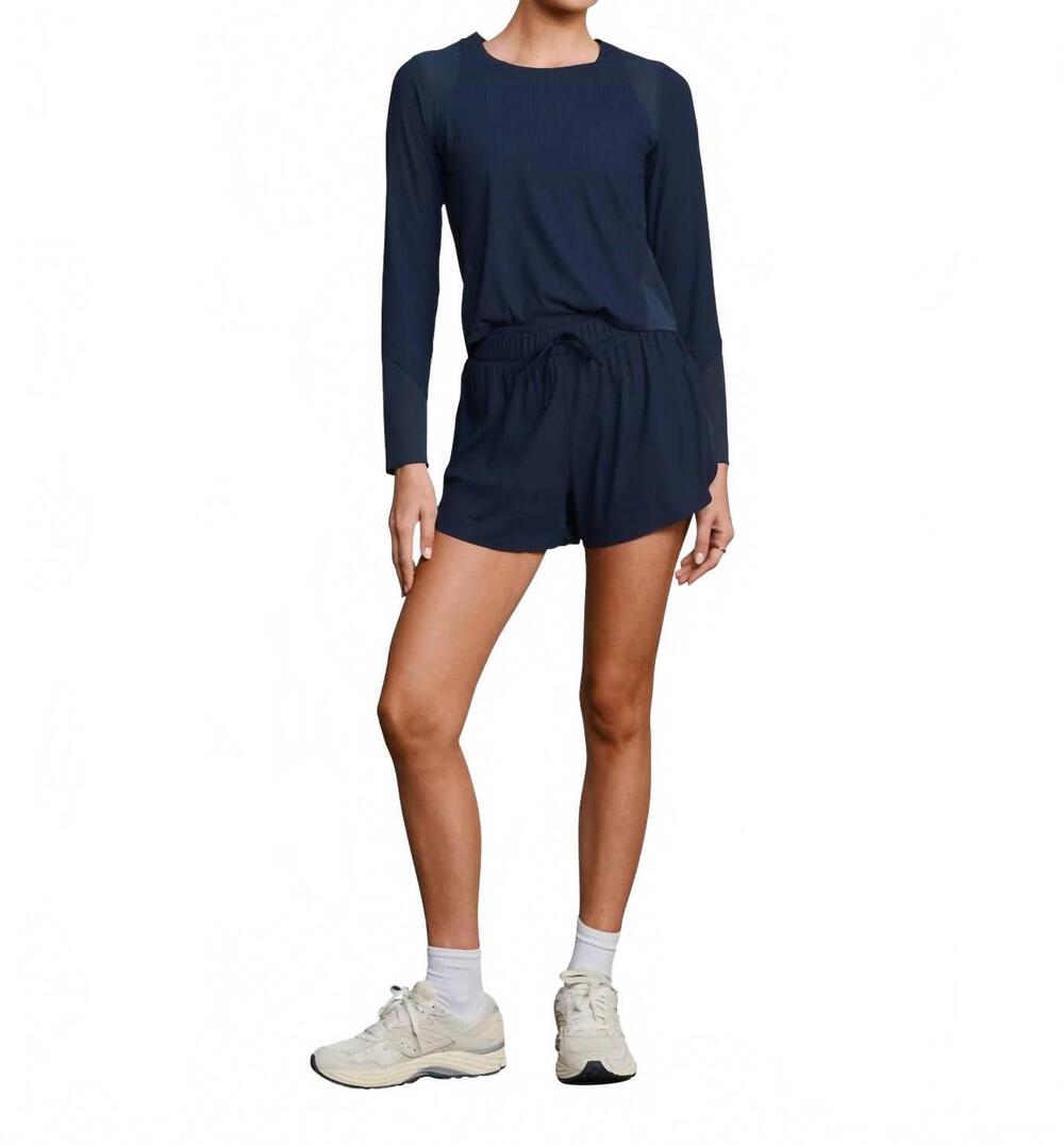 NEW RHONE lightspeed long sleeve top in navy